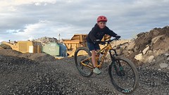 Biken in der Kiesgrube