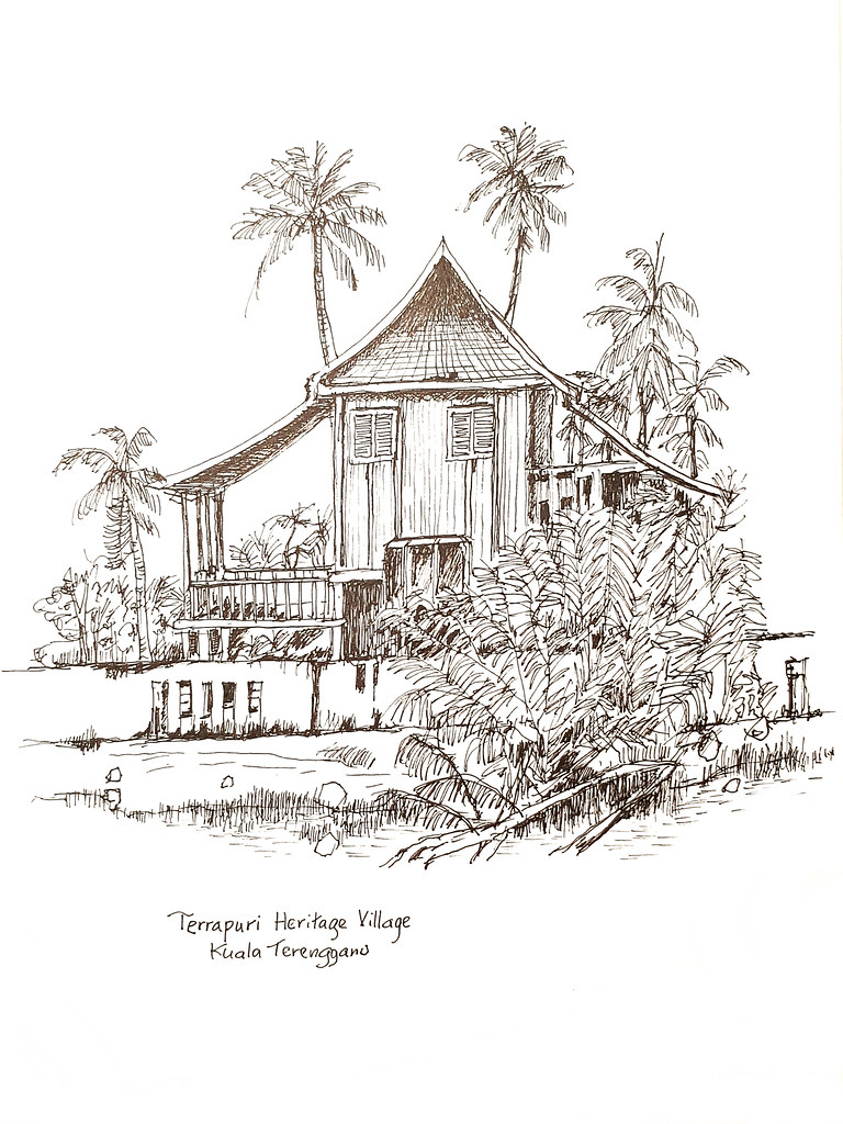 佩納力克泰萊普利遺產村莊 Terrapuri Heritage Village - 郊外草圖 Suburban Sketches (Artline)
