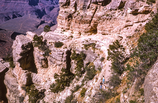 Found Kodachrome Slide -- Bright Angel Trail , Grand Canyon, Arizona