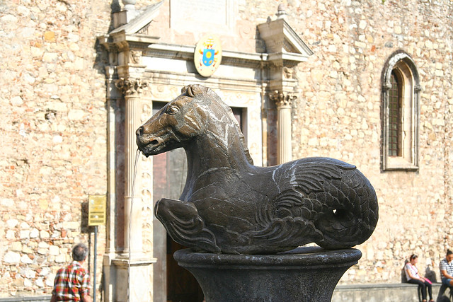 horse fountain