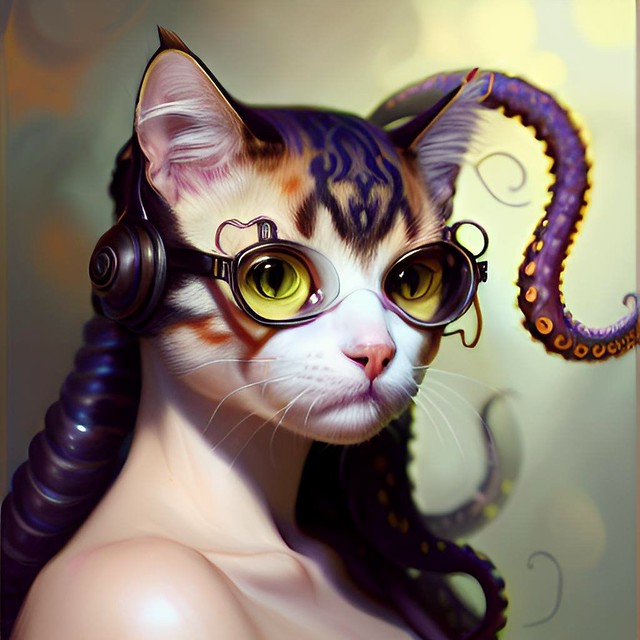 Tentacled cat woman