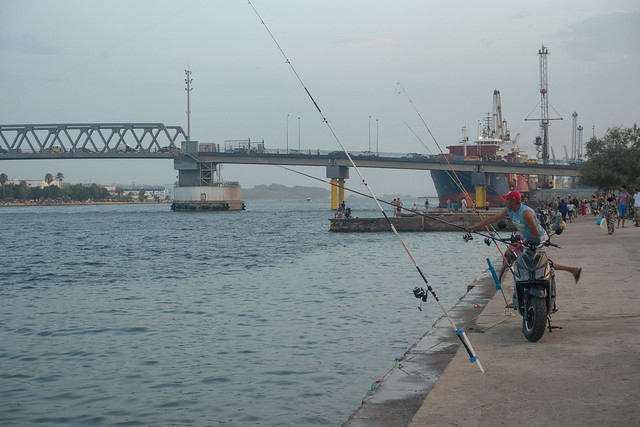 Bizerte - Fishing in the evening