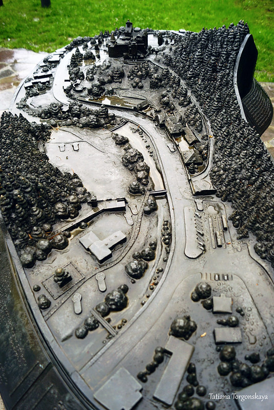 Макет замка Бран и его окрестностей