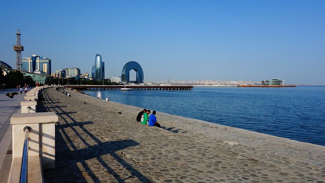 Park Bulvar and the Caspian SeaBaku, Azerbaijan
