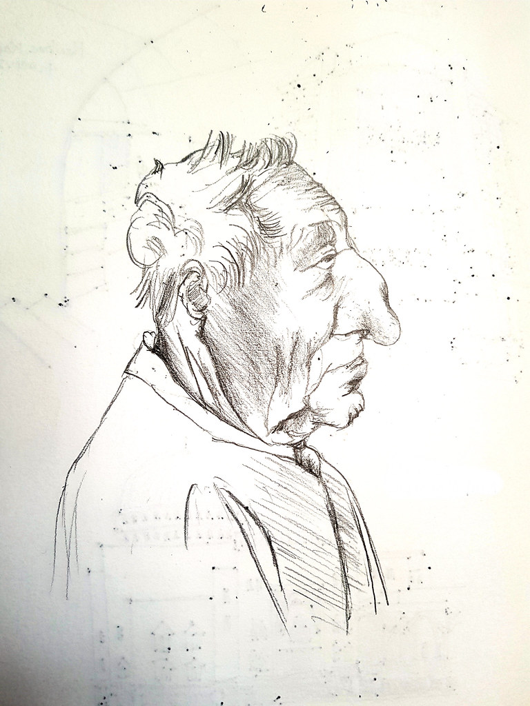 達文西老人頭 Da Vinci Head of an Old Man - 鉛筆肖像 Portrait study in Pencil ...