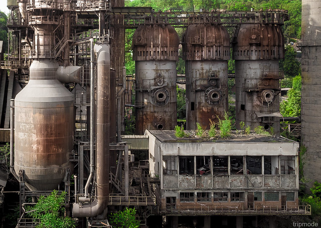 Abandoned steel mill