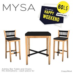 Happy Weekend Everyone! - Ashley Table and Chair - PG