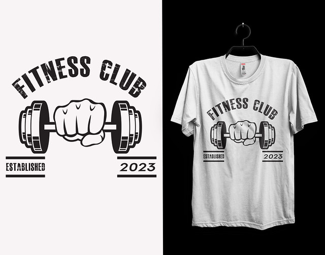 Fitness t-shirt design