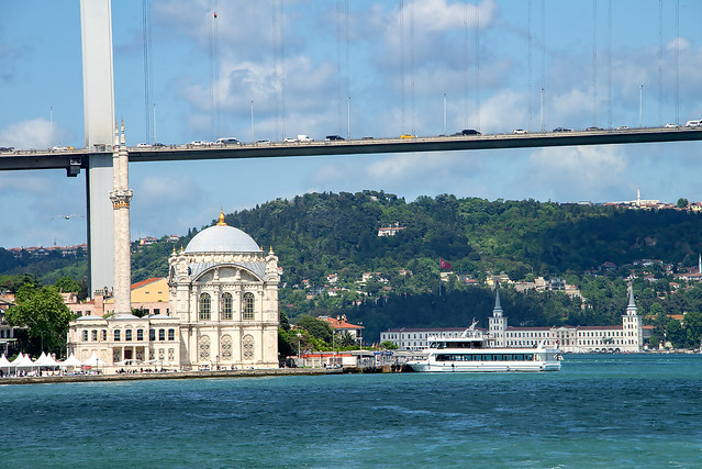 Ortaköy Mosque and The Bosphorus Bridge, Istanbul, Turkey