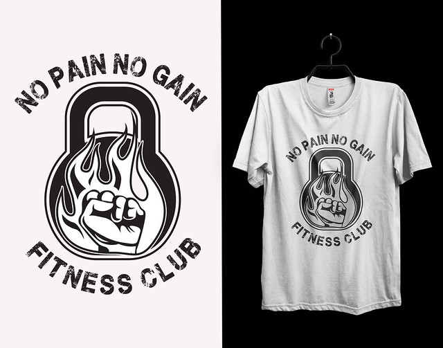 Fitness t-shirt design