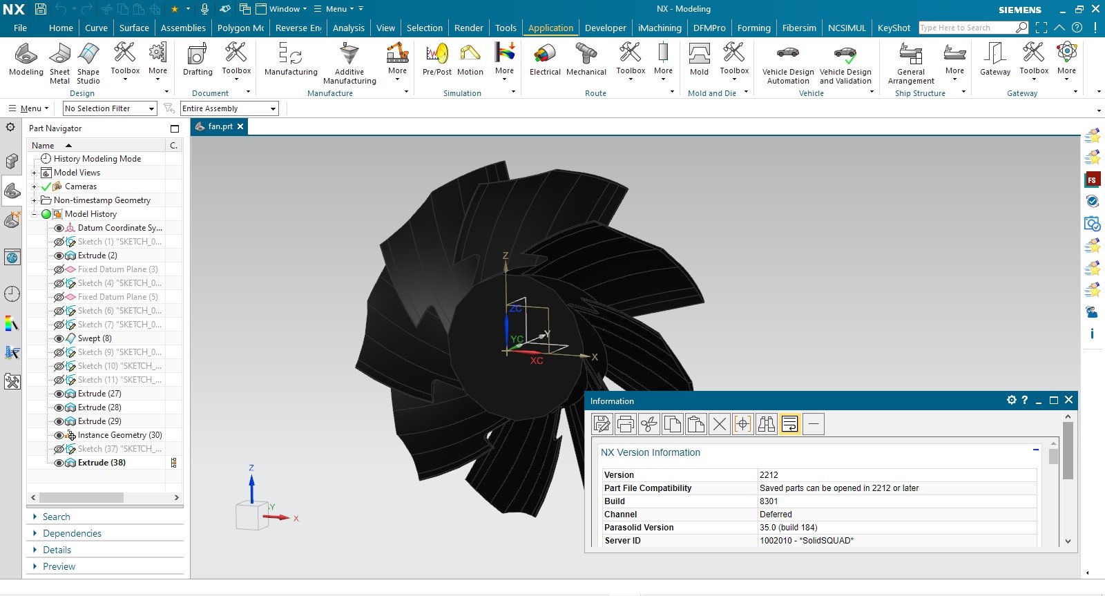 Working with Siemens NX 2212 Build 8301 full