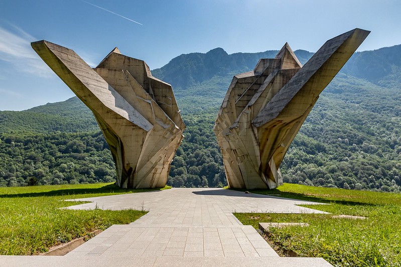 NP Sutjeska - památník bitvy na Sutjesce