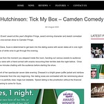 North West End review Sian Hutchinson Tick My Box