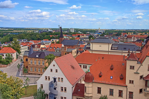 Blick vom Schloss Bernburg - Eulenspiegelturm by Magdeburg, View from Bernburg Castle - Eulenspiegel Tower

Blick Nordost - view northeast
bernburg saale salzla