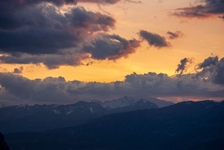Sunset Ergisch, Switzerland