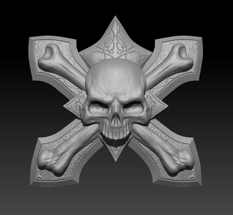 Jeff's Model of Skeletor's Chest Cross