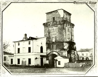 Hanul, spitalul si Turnul Coltei la 1856