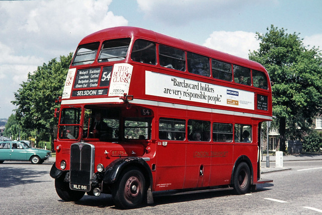 London Transport . RT3754 NLE861 . Croydon , London . July-1972 .
