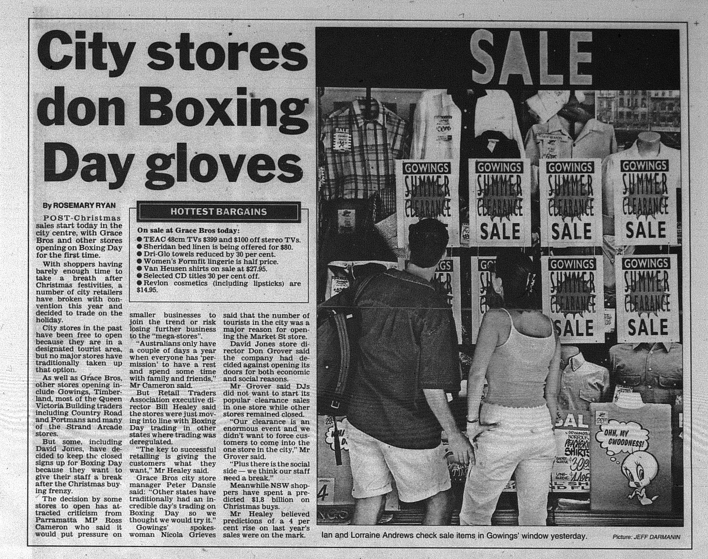 Boxing Day Sales December 26 1998 daily telegraph 7