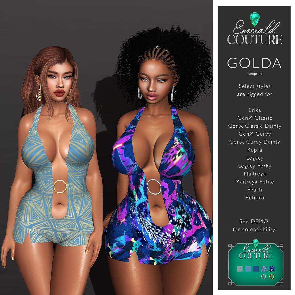 Emeral Couture – Golda Jumpsuit – Forget ME not Fair 2023 EXCLUSIVE