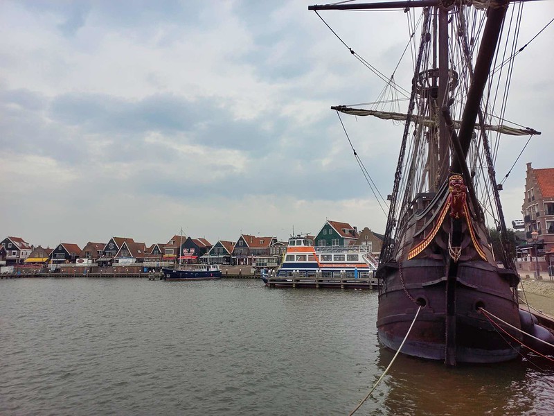 Harbour of Volendam in the Netherlands