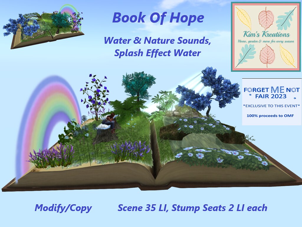Kim's Kreations – Book of Hope – Forget ME not Fair 2023 EXCLUSIVE