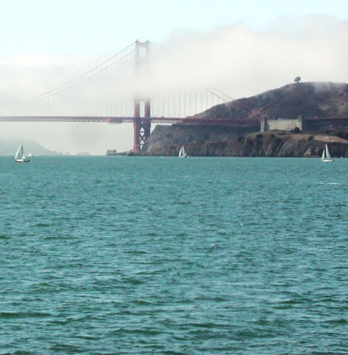 Golden Gate and fog