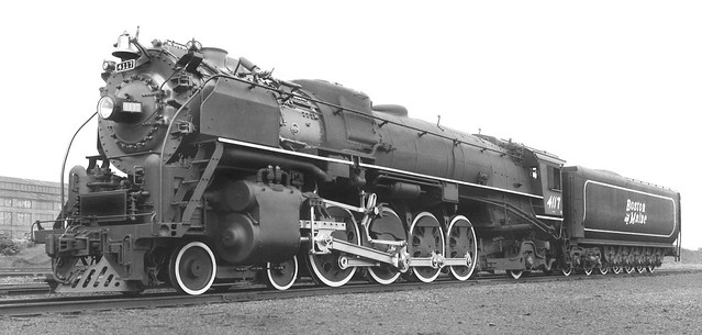 Boston & Maine Railroad 1938 Baldwin built R-1d class 4-8-2 Mountain steam locomotive 4117, and it was named Hercules