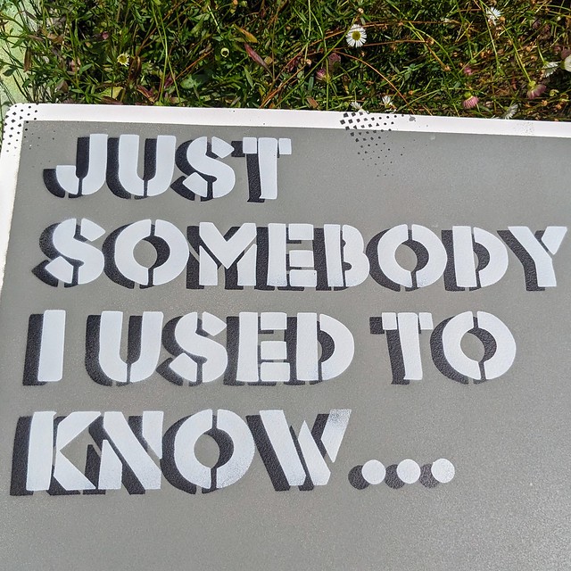 Just somebody I used to know (text detail)