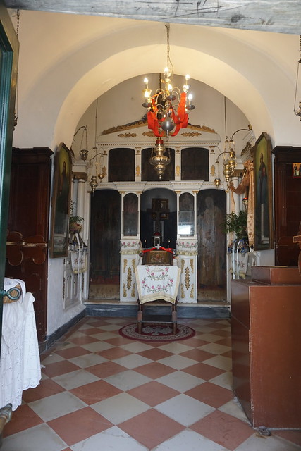 Monastère de Vlachernes, Corfou : Vue intérieure