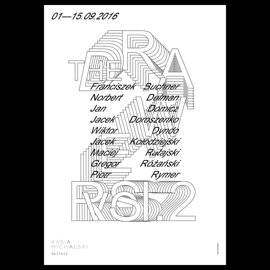 Exhibition poster for The Drawers vol. 2 group exhibition at Kasia Michalski Gallery