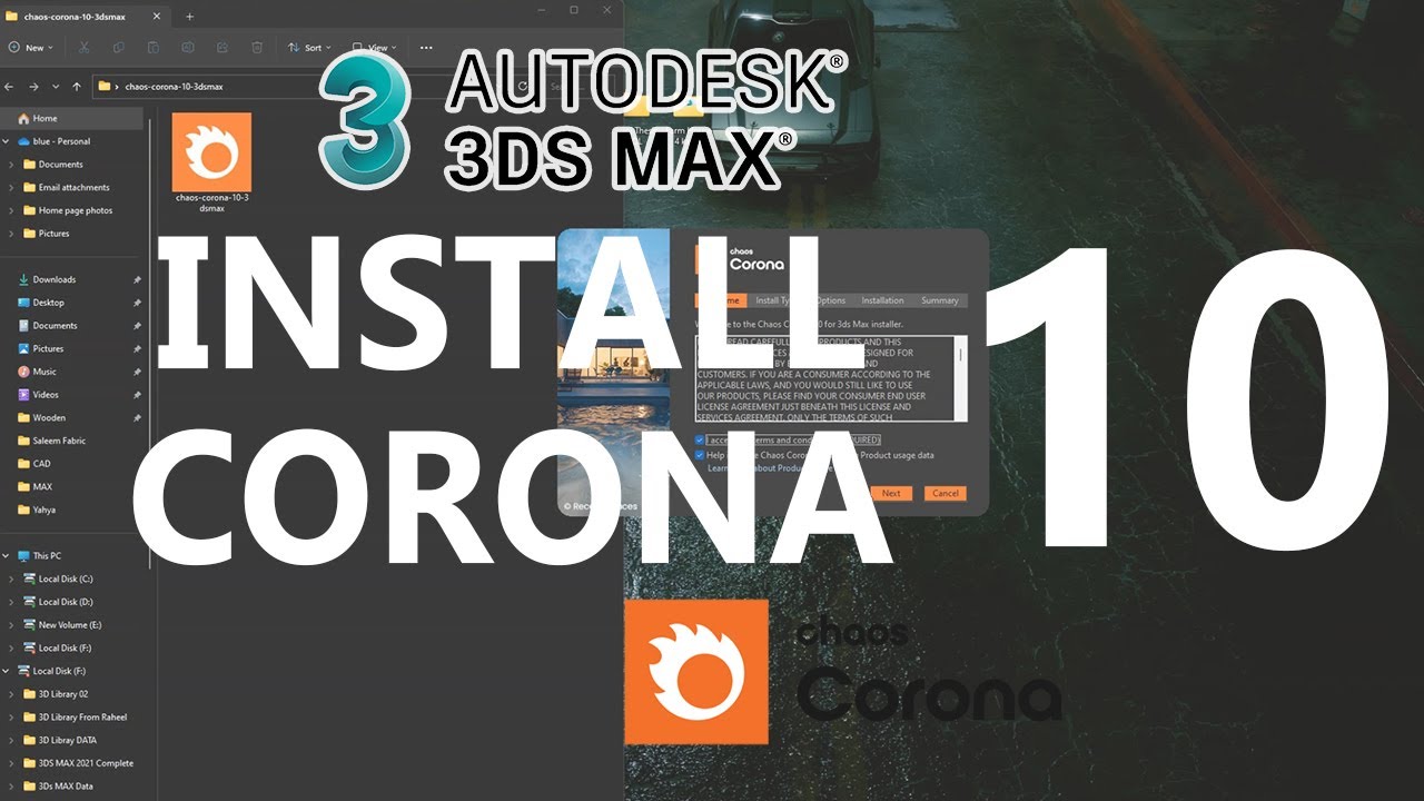 install Corona Renderer 10.0 for 3DS MAX full license