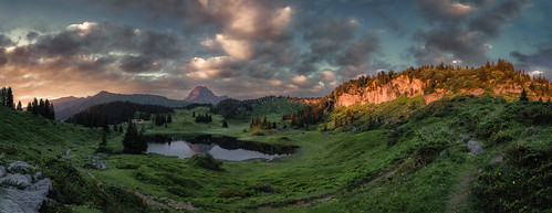 Hochtannberg - Glancing Light before Sunset by My Digital Gallery, schröcken nesslegg vorarlberg austria hochtannberg streiflicht panorama panoramablick alpen alpensee