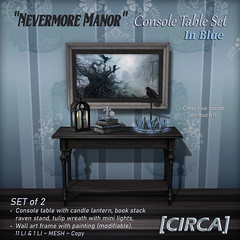 @ DP's Mystical Market - [CIRCA] - Nevermore Manor - Console Table Set - In Blue