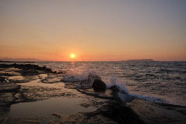 Sunset in Crete, Greece