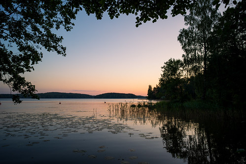 Framed by J.Hernetkoski, 21mm trees calm sky finland nummela lake lakescape dawn sunrise outdoors nature framed