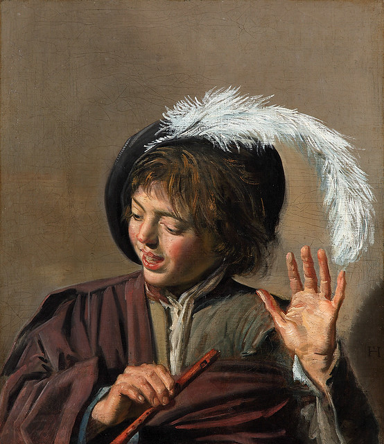 Zingende jongen met fluit, Frans Hals, 1623-1625