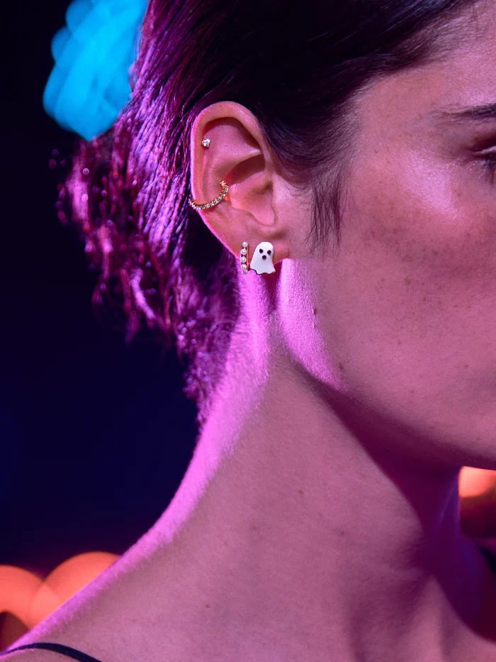 Ghost Studs | BaubleBar Scared to Death Glow-In-The-Dark Earrings