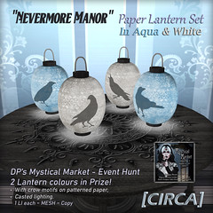 @ DP's Mystical Market - [CIRCA] - Nevermore Manor - Paper Lantern Set - A&W (Hunt '23)