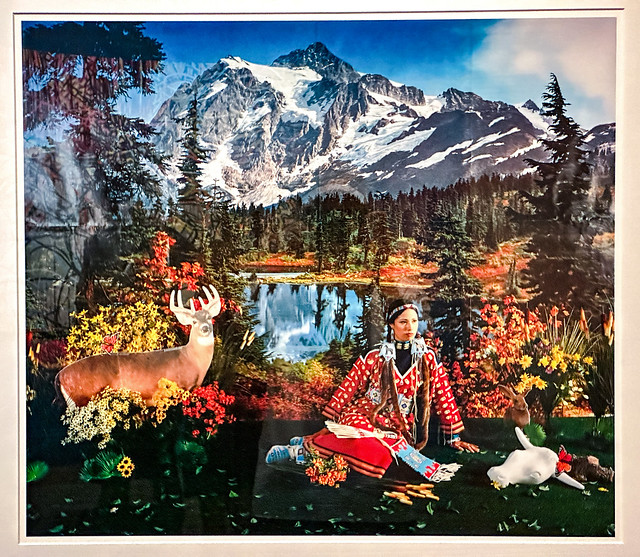 “Four Seasons” by Wendy Red Star (2006) – Spring.   Exhibit in the Smithsonian American Art Museum, Washington, D.C.
