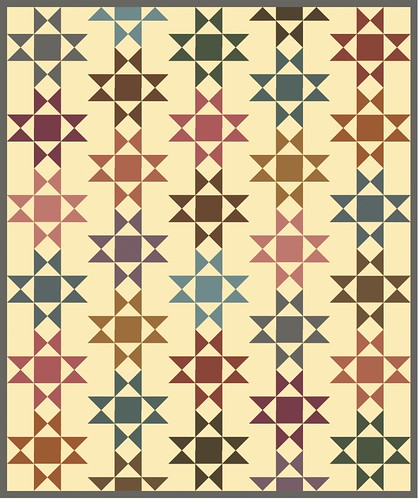 The Zelda Quilt Pattern in AGF Pure Solids