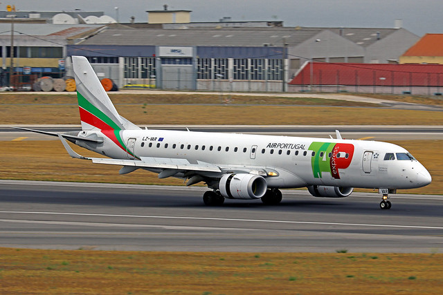 TAP Air Portugal Express Embraer ERJ-190-100AR LZ-VAR LIS 06-06-23