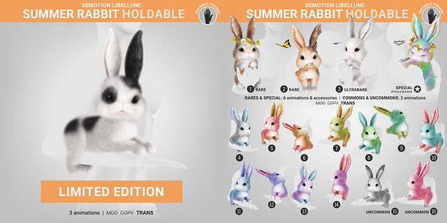 SEmotion Libellune Summer Rabbit  Holdable
