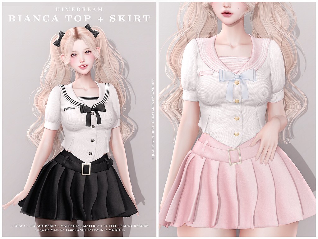 {HIME*DREAM} Bianca Top + Skirt Outfit @Equal10 (24HR GIVEAWAY)