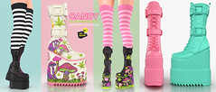 L+B for 60 L$ Happy Weekend! Candy Platform Boots!