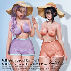 Kaithleen's Beach Bar Outfit and Straw Hat @ Equal10 + GIVEAWAY