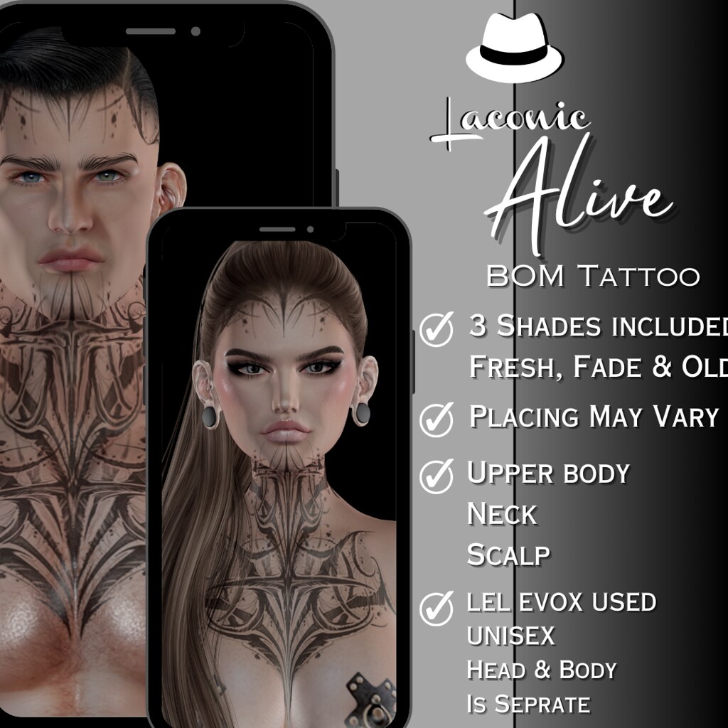 LACONIC/Alive Tattoo BOM