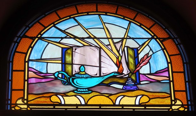 Wisdom and Knowledge - Public Library Stain Glass Window