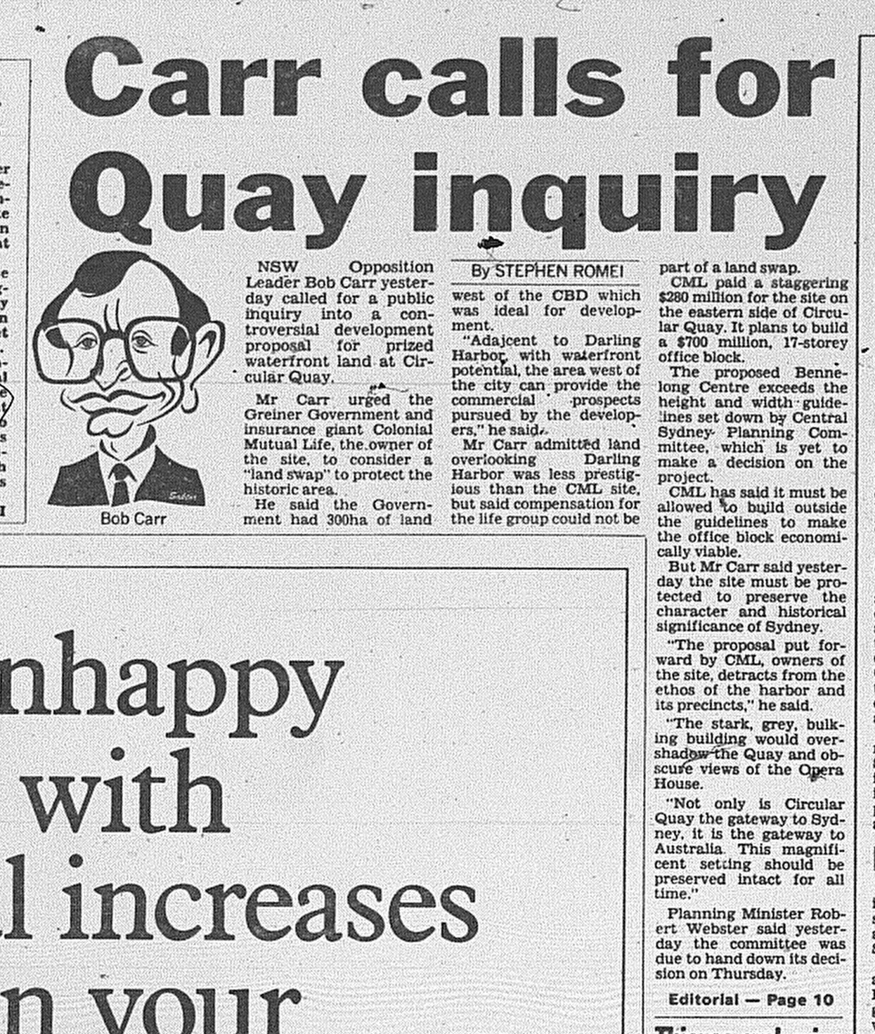 East Circular Quay July 24 1991 daily telegraph 8