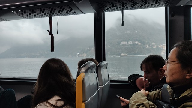 Lake Como View on Bus C10 from Como to Menaggio - From Pavia to Menaggio, Lombardy, Italy